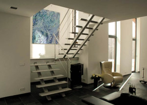 Escalier design pour appartement moderne