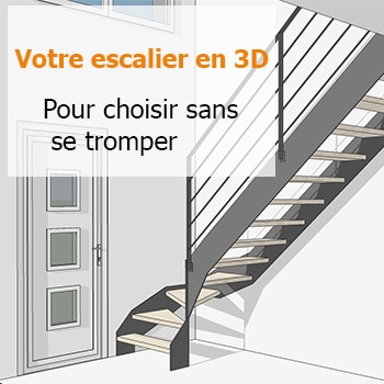 Plan d'escalier 3D