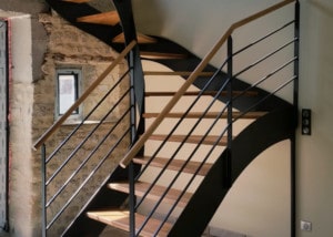 escalier-fer-plat